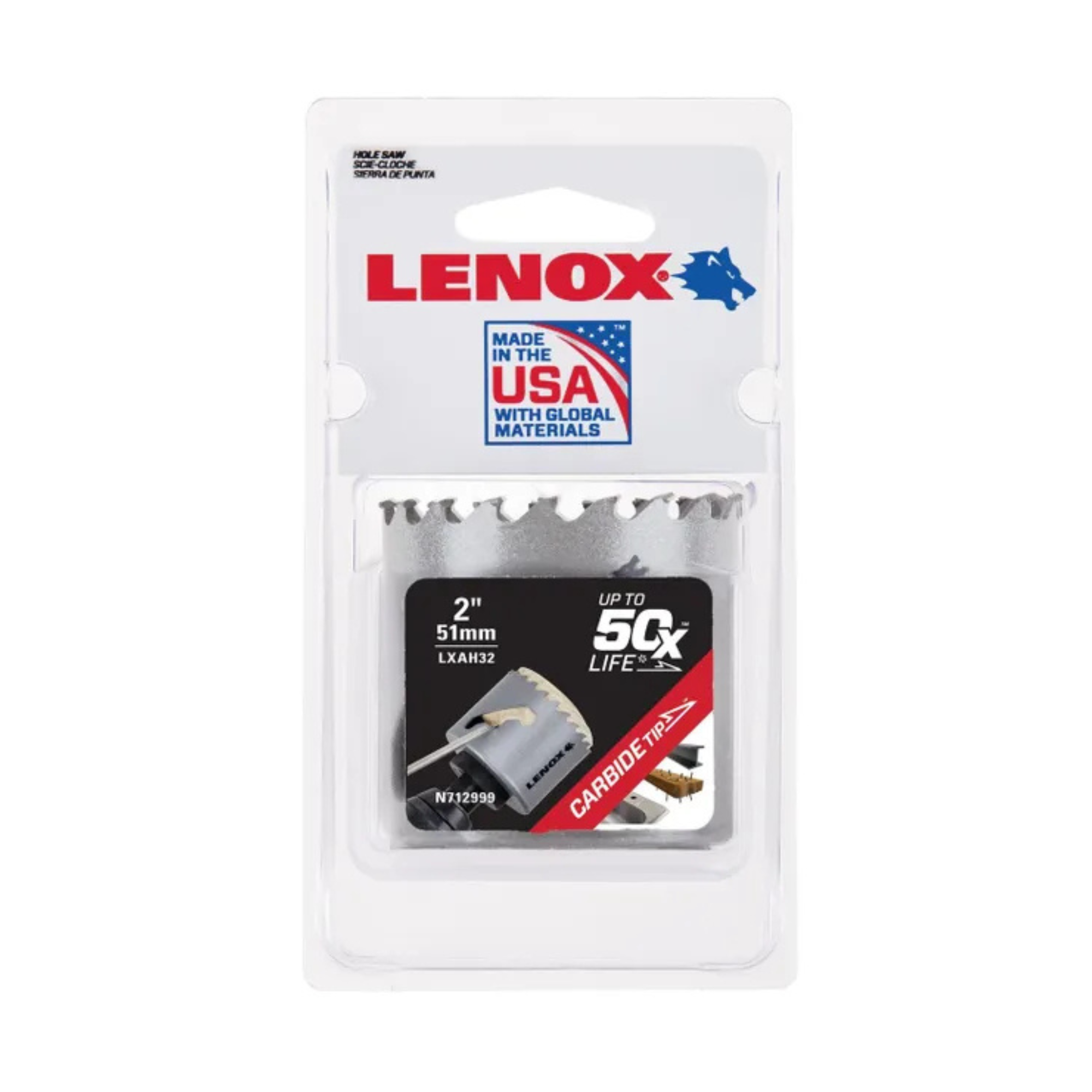 Lenox Speed Slot Carbide Tipped Hole Saw (51mm) from Columbia Safety